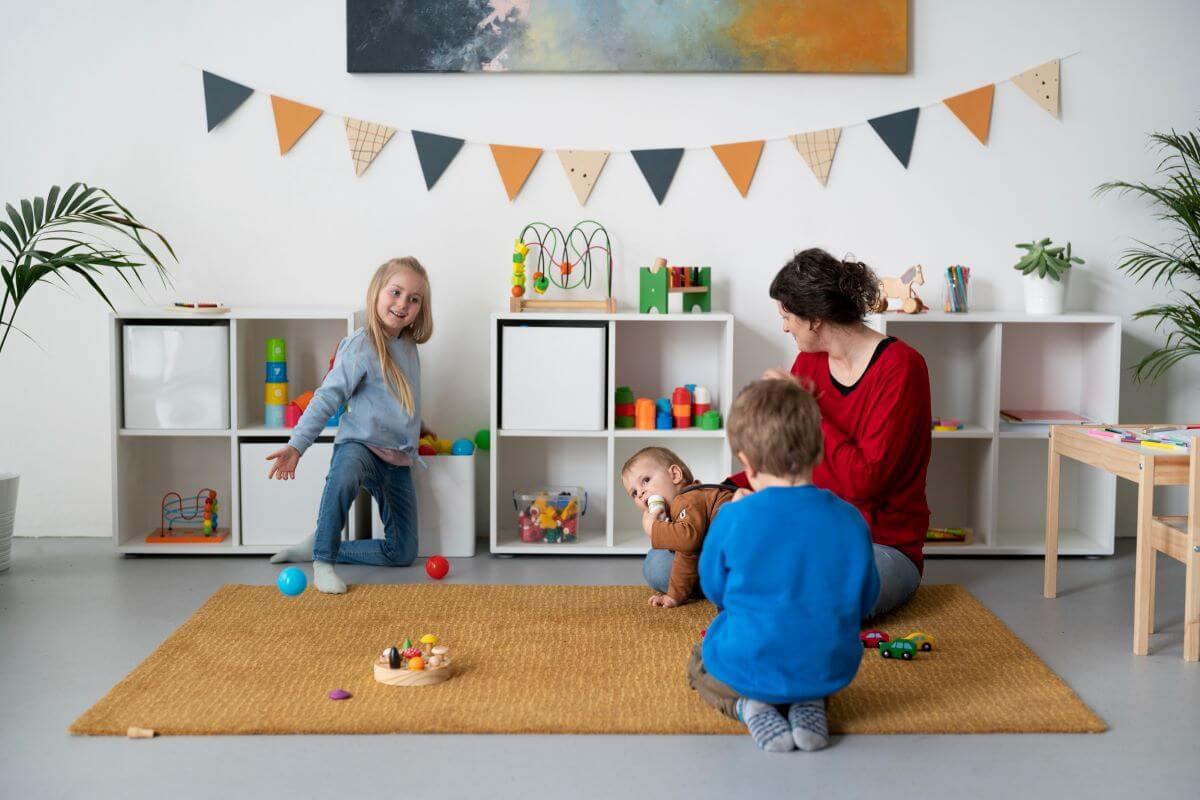 Salle de jeux pour enfants dans les combles